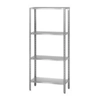 Стеллаж полочный СПЛн «Norma Inox» 1800x600x400 со сплошной полкой (нерж.сталь)